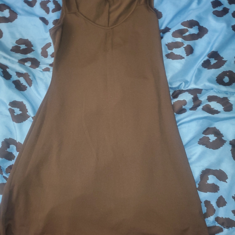 Black fresh summer dress.